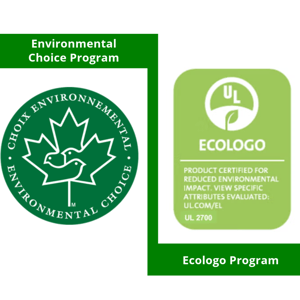 Eco-friendly carpet cleaner with visible certifications like the Canadian Environmental Choice Program logo, signifying environmental safety
