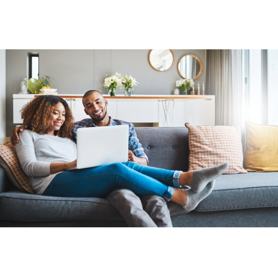 Couple Relaxing on their sofa